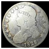 1829 Capped Bust Half Dollar NICELY CIRCULATED