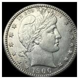 1900-S Silver Barber Quarter UNCIRCULATED
