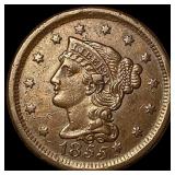 1855 Braided Hair Large Cent CHOICE AU