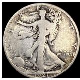 1921 Silver Walking Liberty Half Dollar  LIGHTLY