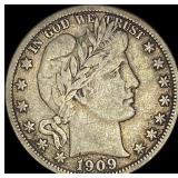 1909 Barber Half Dollar NEARLY UNCIRCULATED