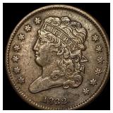 1832 Classic Head Half Cent NEARLY  UNCIRCULATED