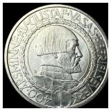 1921 Sweden Silver 2 Kroner UNCIRCULATED