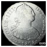 1808 Colonial Spain Silver 8 Reales CLOSELY UNCIRC