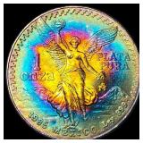 1985 Mexico 1 Onza Silver Libertad SUPERB GEM BU