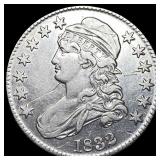 1832 Capped Bust Half Dollar NEARLY UNCIRCULATED