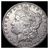 1887 Silver Morgan Dollar NEARLY UNCIRCULATED