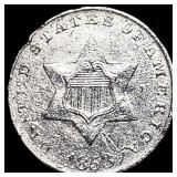 1853 Silver Three-Cent Piece HIGH GRADE