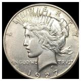1927-S Silver Peace Dollar CLOSELY UNCIRCULATED