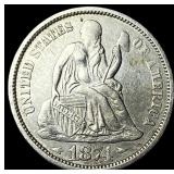 1874 Seated Liberty Dime CLOSELY UNCIRCULATED