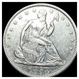 1858 Seated Liberty Half Dollar NEARLY UNCIRCULATE