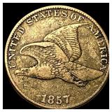 1857 Flying Eagle Cent ABOUT UNCIRCULATED