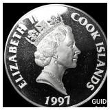 1997 Cook Islands Silver 50 Dollars CHOICE PROOF