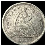 1856 Seated Liberty Half Dime NEARLY  UNCIRCULATE