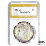 1882-CC Morgan Silver Dollar PGA MS65+