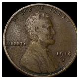 1914-D Lincoln Wheat Cent LIGHTLY CIRCULATED