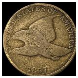 1857 Flying Eagle Cent LIGHTLY CIRCULATED