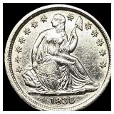 1838 Seated Liberty Dime CLOSELY UNCIRCULATED