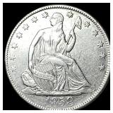 1858-O Silver Half Dollar CLOSELY UNCIRCULATED