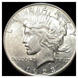 1923-S Silver Peace Dollar CLOSELY UNCIRCULATED