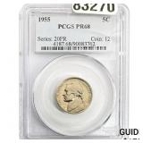 1955 Jefferson Nickel PCGS PR68