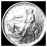 1925 Stone Mountain Silver Half Dollar NEARLY UNCI