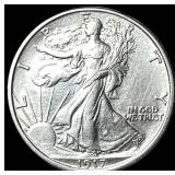 1917 Silver Half Dollar (Walking Liberty) CLOSELY