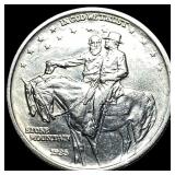 1925 Stone Mountain Silver Half Dollar CLOSELY UNC