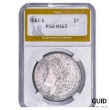 1883-S Morgan Silver Dollar PGA MS63