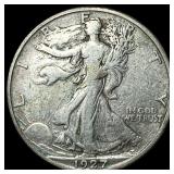 1927-S Silver Walking Liberty Half Dollar  NEARLY