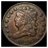 1828 Classic Head Half Cent NEARLY UNCIRCULATED