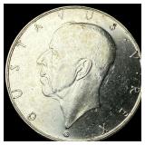 1938 Sweden Silver 2 Kroner UNCIRCULATED
