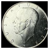 1938 Sweden Silver 2 Kroner UNCIRCULATED