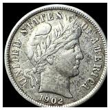 1902-S Silver Barber Dime NEARLY UNCIRCULATED