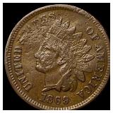 1869 Indian Head Cent CHOICE AU