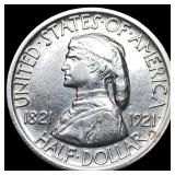 1921 Missouri Centennial Half Dollar CLOSELY UNCIR