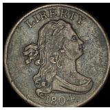 1804 Draped Bust Half Cent NEARLY  UNCIRCULATED