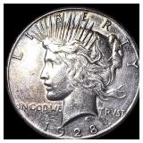 1928 Peace Silver Dollar CLOSELY UNCIRCULATED