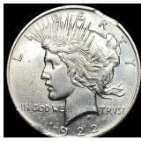 1922 Silver Peace Dollar CLOSELY UNCIRCULATED
