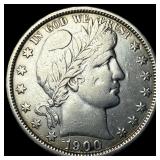 1900-O Silver Barber Half Dollar NEARLY UNCIRCULA
