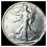 1919-S Silver Walking Liberty Half Dollar  NEARLY