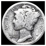 1921 Silver Mercury Dime LIGHTLY CIRCULATED