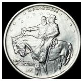 1925 Stone Mountain Silver Half Dollar CLOSELY UNC