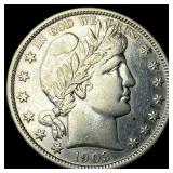 1903 Barber Silver Half Dollar CLOSELY  UNCIRCULA