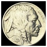 1920-S Nickel Five Cents Buffalo CLOSELY UNCIRCULA