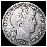 1908-O Silver Barber Half Dollar NICELY CIRCULATED