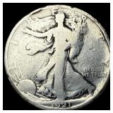 1921 Silver Walking Liberty Half Dollar  LIGHTLY