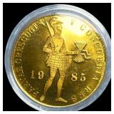 1985 Gold Netherlands 1 Ducat Proof GEM PROOF