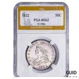 1832 Capped Bust Half Dollar PGA MS62 O-105a