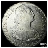 1808 Colonial Spain Silver 8 Reales CLOSELY UNCIRC